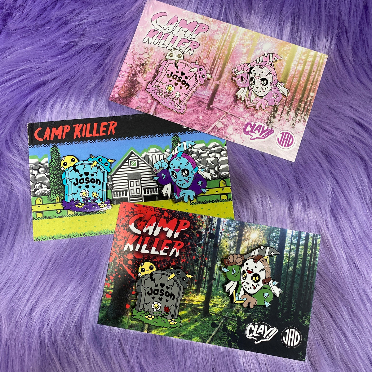 Camp Killer Enamel Pin Sets Jad Is Rad