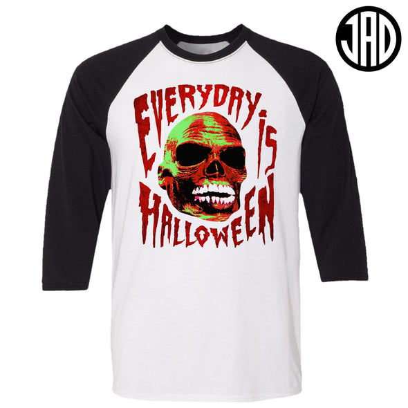 Everyday Is Halloween Skull - Men's Baseball Tee