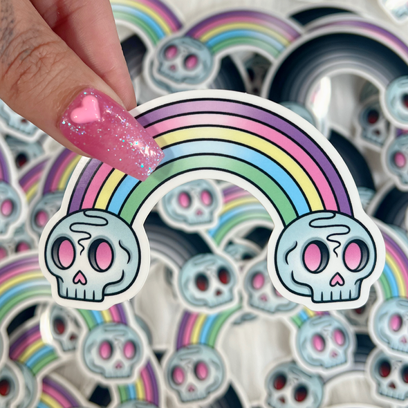 Death Rainbow Pastel Sticker