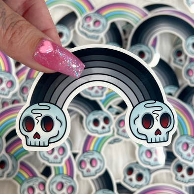 Death Rainbow Dark Sticker