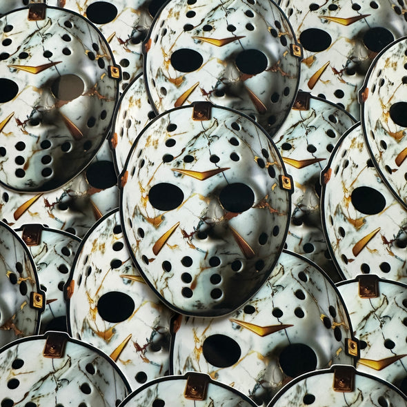 Marble & Gold Mask - Sticker