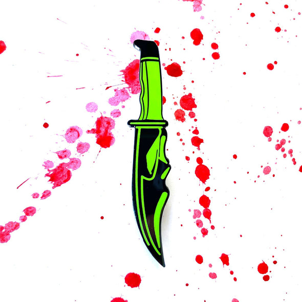 Slasher Knife Pin - v9 Green