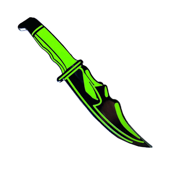 Slasher Knife - Enamel Pin - Green