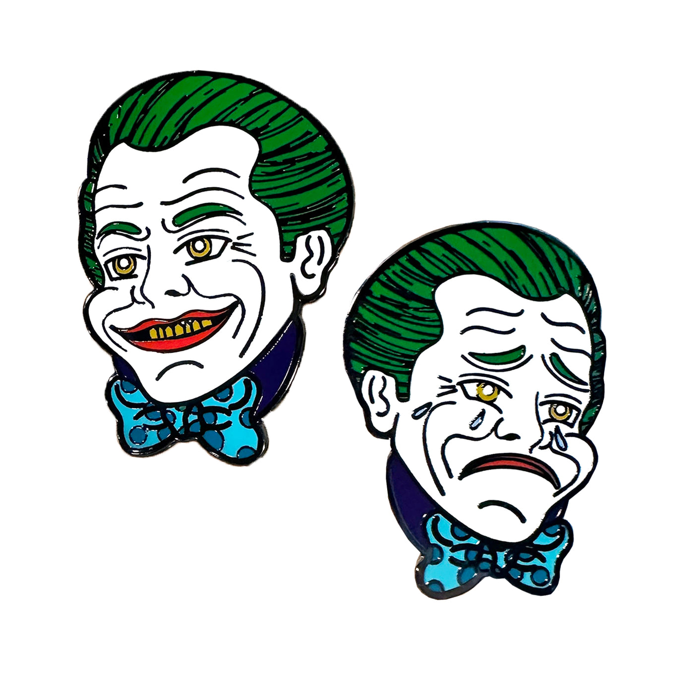 Smile Now Cry Later - 2pc Pin Set – Jad Is Rad