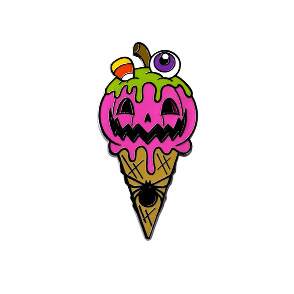 Halloween Cone - Purple - Enamel Pin
