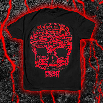 TITLES OF DEATH - RED - Oversized Print Tee