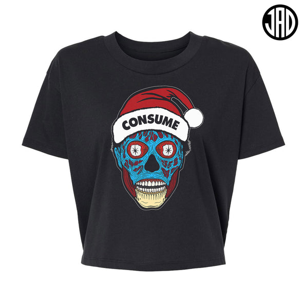 Holiday Consumer - Alternative Women's Crop Tee