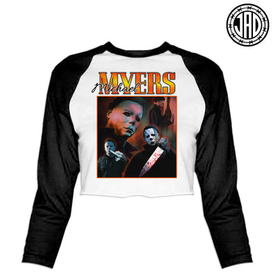 90s Mike - Women's Cropped Baseball Tee