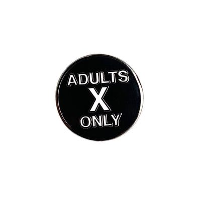 Adults Only X VHS Sticker - Enamel Pin