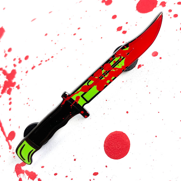 Stab Buck Knife Blood Edition Pin