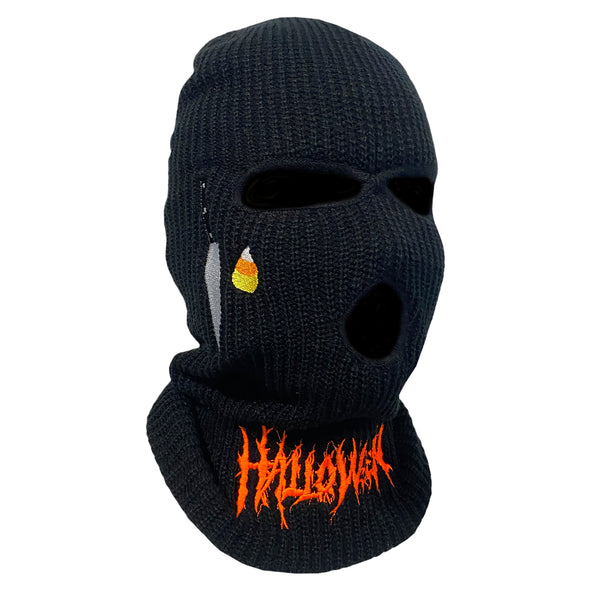 Halloween Metal Black Ski Mask