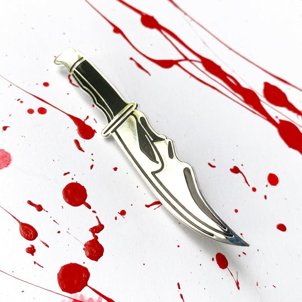 Slasher Knife Pin - V1 Silver