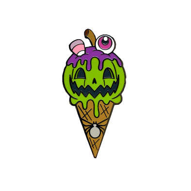 Halloween Cone - Green - Enamel Pin
