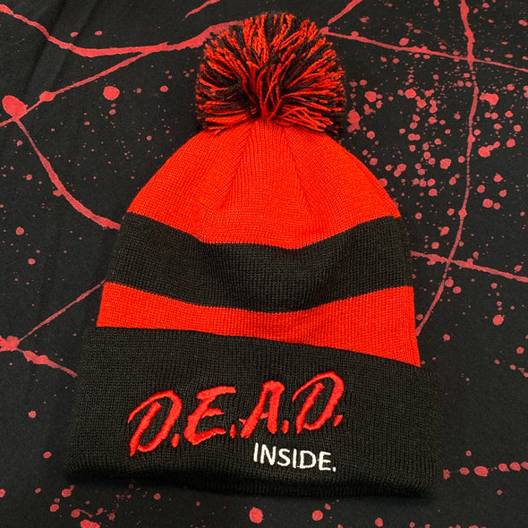 DEAD Inside - Striped Beanie