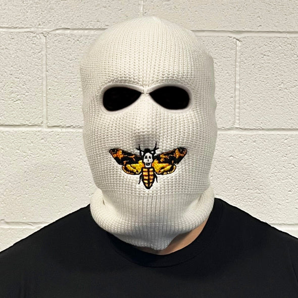 Death Moth Pink Ski Mask