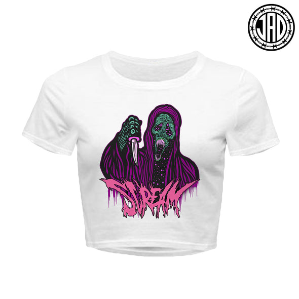 Black Scream Ghoul - Women's Crop Top