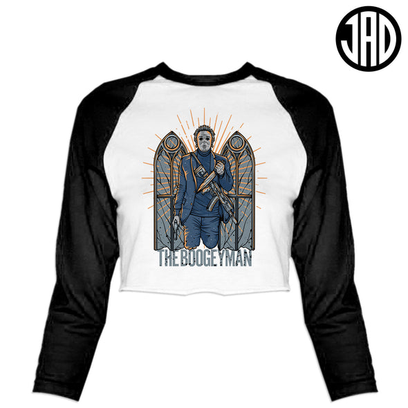 Boogeyman - Women's Cropped Baseball Tee