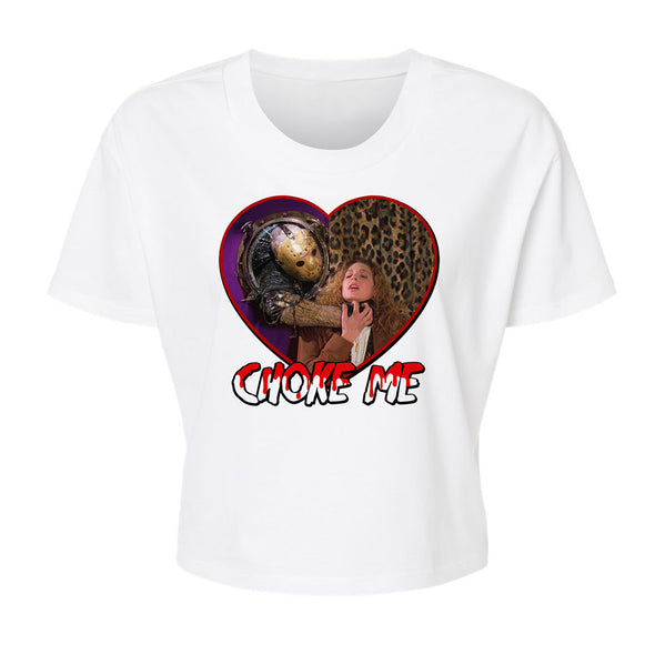 Choke Me Jason - Alternative Women's Crop Tee