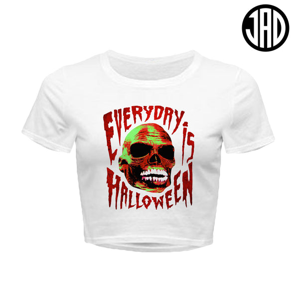 Everyday Is Halloween Skull - Women's Crop Top
