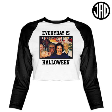 Everyday Is Halloween Squad - Women's Cropped Baseball Tee
