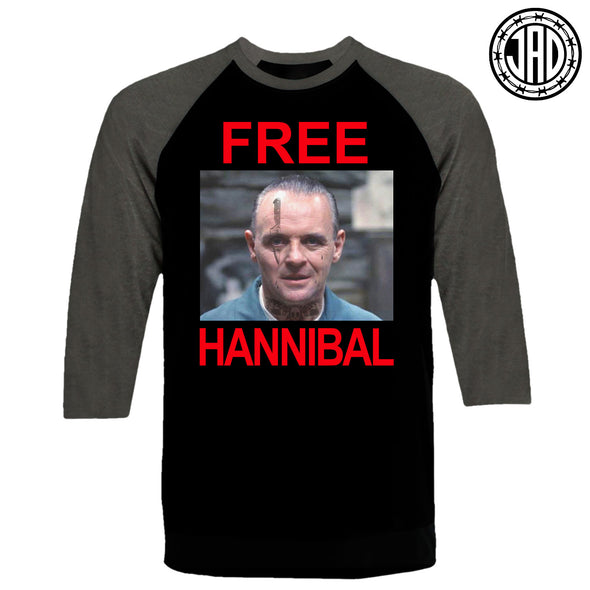 Free Hannibal - Men's (Unisex) Baseball Tee