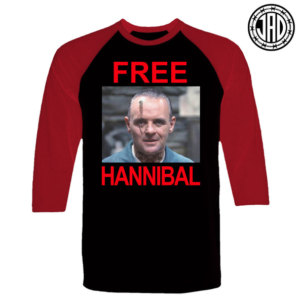 Free Hannibal - Men's (Unisex) Baseball Tee