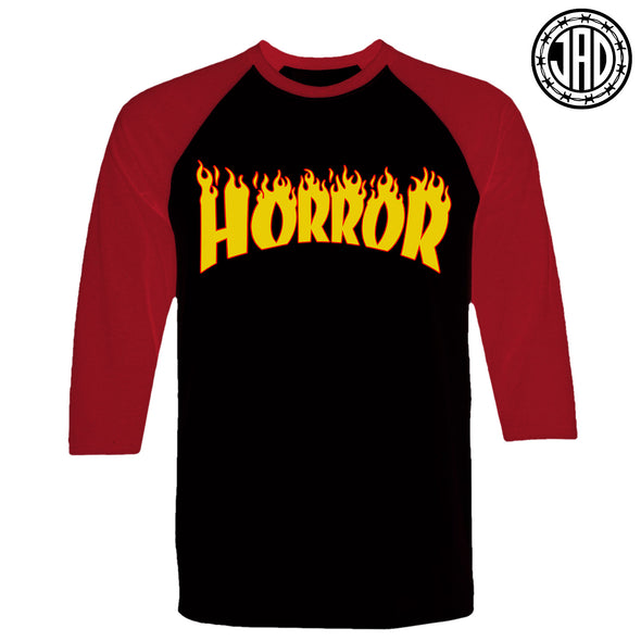 Horror Flames - Men's (Unisex) Baseball Tee