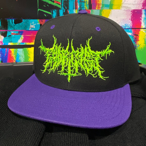 Exorcist Metal Green on Black/Purple Bill Hat