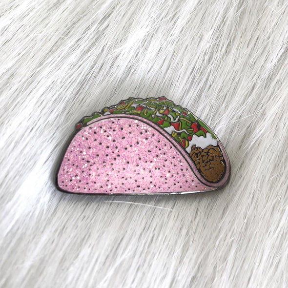 Pink Taco - Glitter - Pin
