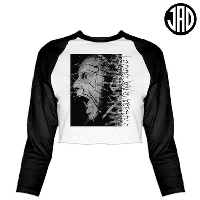 Legendary Suffering - Women's Cropped Baseball Tee