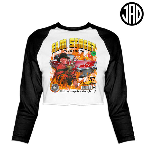 Lowrider Fred - Women's Cropped Baseball Tee