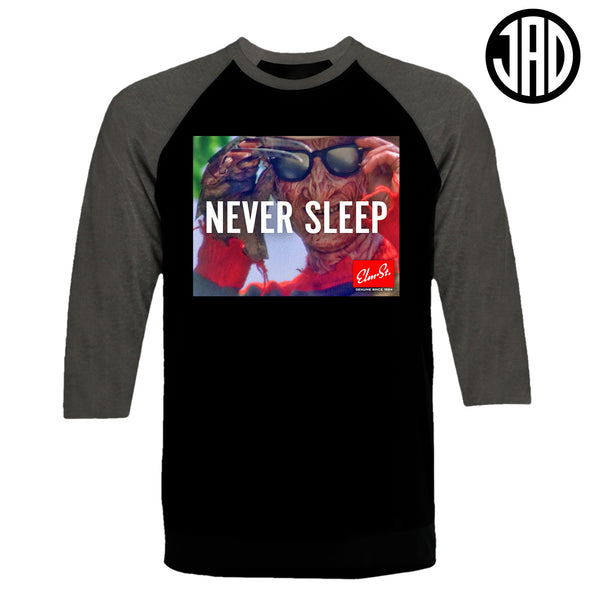Never Sleep - Men's Baseball Tee