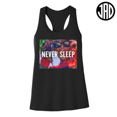 Never Sleep - Women's Racerback Tank