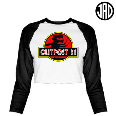 Outpost 31 - Women's Cropped Baseball Tee
