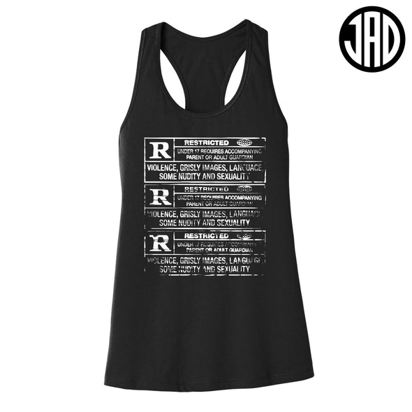 Rated R V2 - Women's Racerback Tank