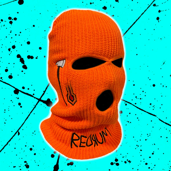 REDRUM Orange Ski Mask