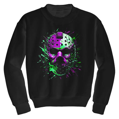 Splatter Mask Purple - Crewneck Sweater