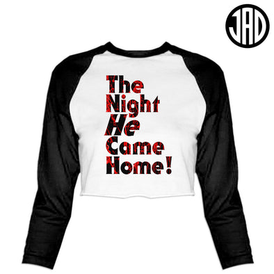 The Night - Women's Cropped Baseball Tee