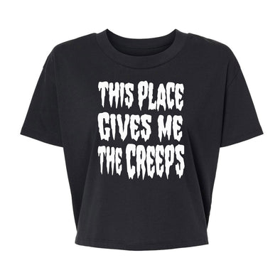 This Place Gives Me the Creeps V2 - Alternative Women's Crop Tee