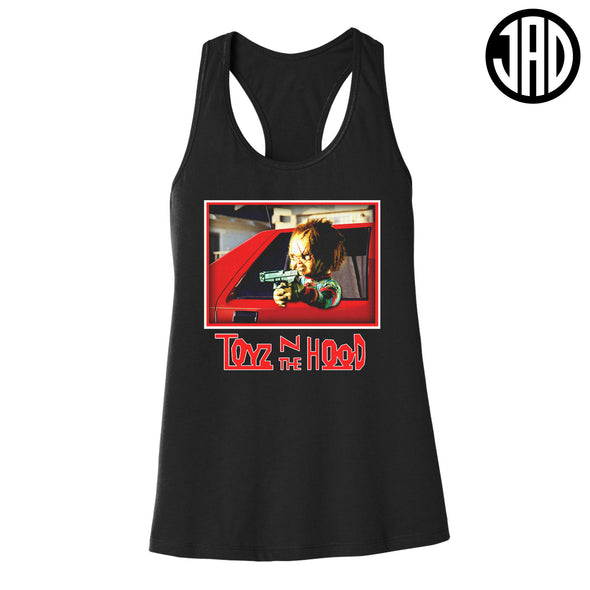 Toyz N The Hood - Women's Racerback Tank