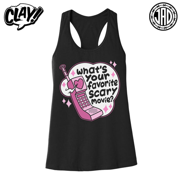 What's Your Favorite Scary Movie - Women's Racerback Tank