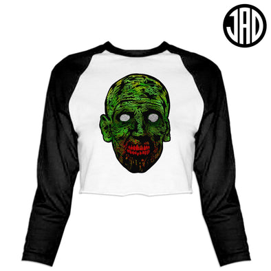 Zombie - Women's Cropped Baseball Tee